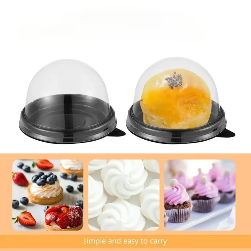 Mini Cupcake Boxes Clear Plast - Plastic Dome Clear recension och pris
