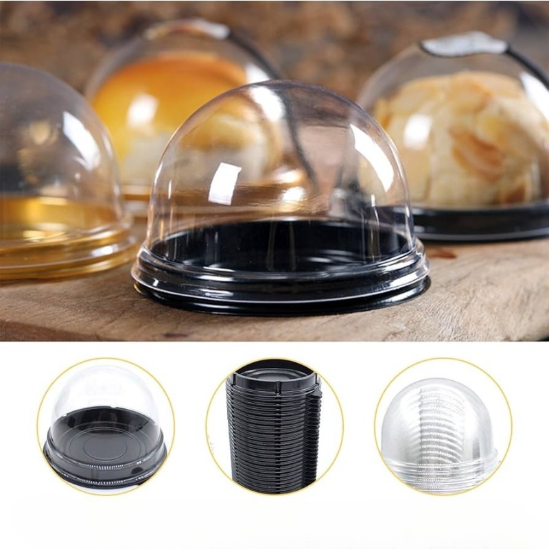 Mini Cupcake Boxes Clear Plast - Plastic Dome Clear recension och pris